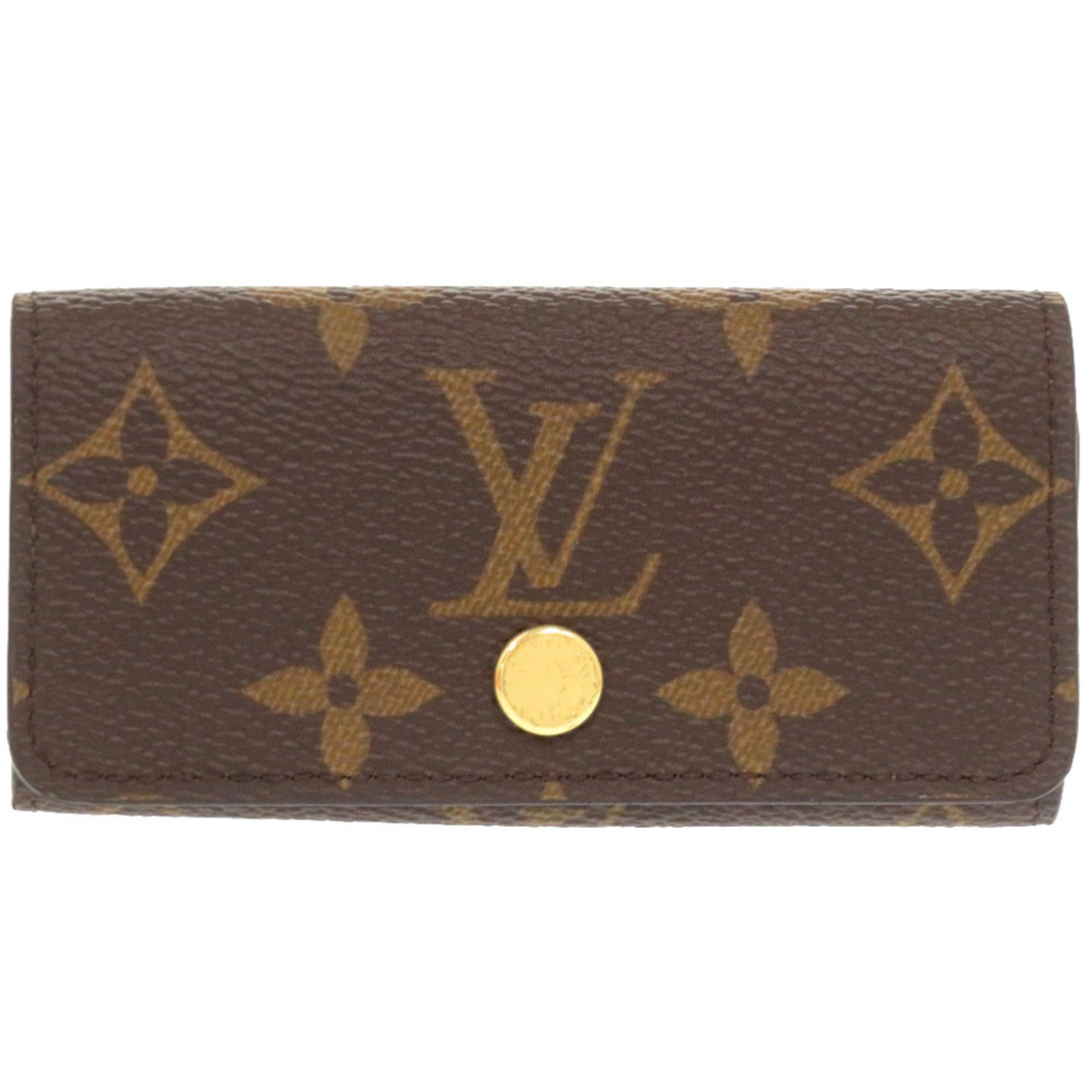 Like New Louis Vuitton Multicle 4 Monogram M69517 4-Ring Key Case Lv 0891 Lou...